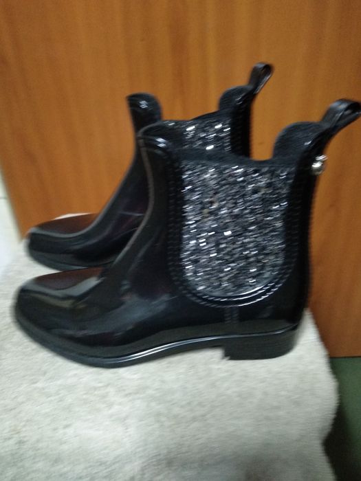 Botki damskie gumowe
