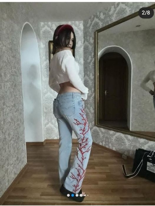 Джинсы Клеш Versace винтаж оригинал Italy