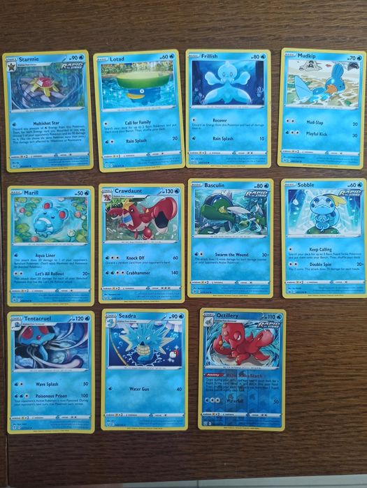 Karty pokémon TCG oryginalne wodne