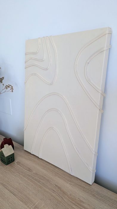 Quadro original em acrílico, texturas modernas | 50 x 70cm