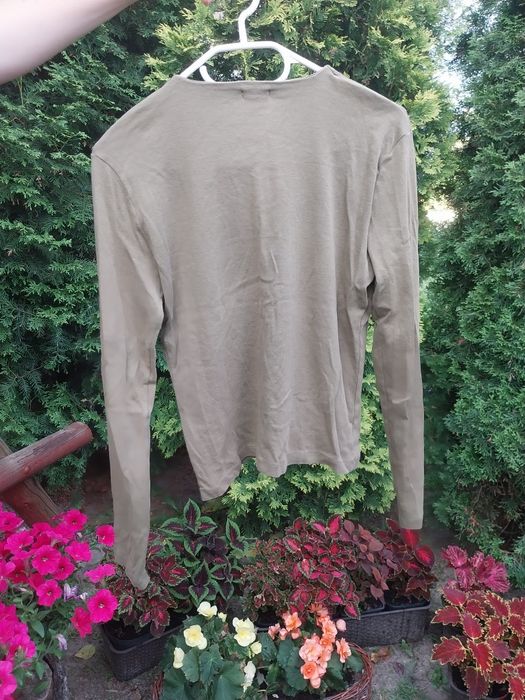Ciemna zielona bluzka damska retro vintage m l khaki y2k