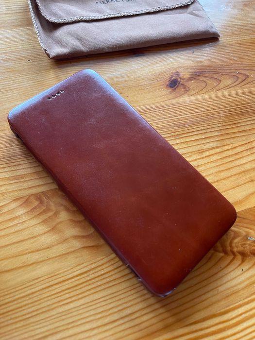 Futerał etui z klapką do Apple iPhone 7 plus brązowy PU leather EKO 7+