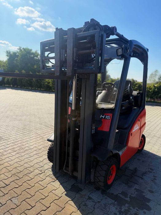 wózek widłowy LINDE H16T 4.60m TRIPLEX przesuw pozycjoner 4000mtg 2012