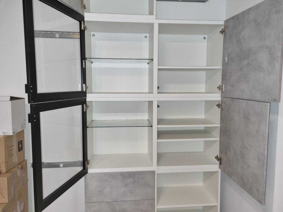 IKEA Besta - Regał - Zestaw 9 modułów 60x64x40cm + fronty, szuflady