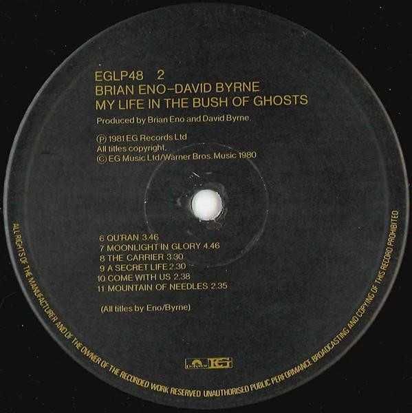 Brian Eno & David Byrne – My Life In The Bush Of Ghosts [Vinyl]