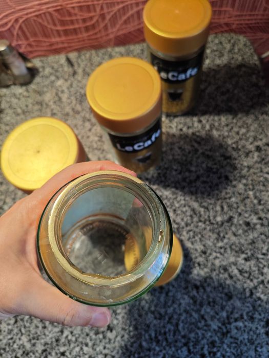 Банки з-під кави скляні на закрутку 700 мл банка