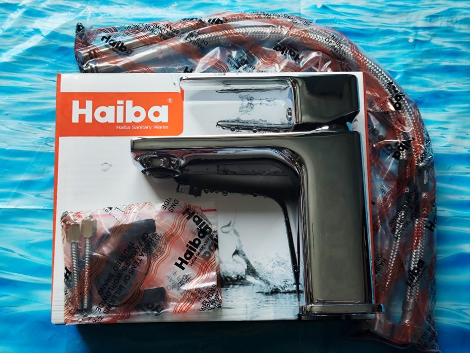 Смеситель для умывальника HAIBA KUBUS 001 100% латунь