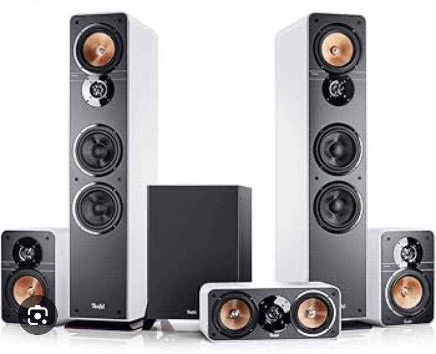 Ultima 40 5.1 biale glosniki przypodlogowe