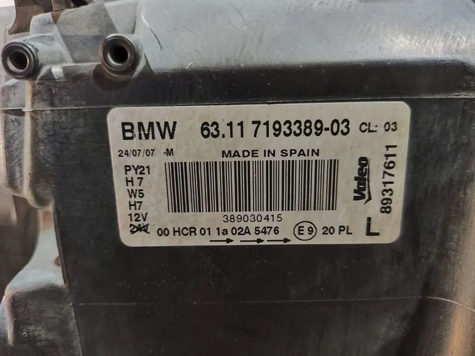 OTICA OTICAS ESQUERDO DIREITO BMW SERIE 1 E87 63117249652 7249652