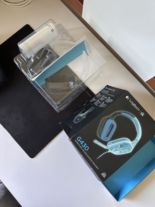 Teclado Ozone + Fones Logitech G430 +tapete