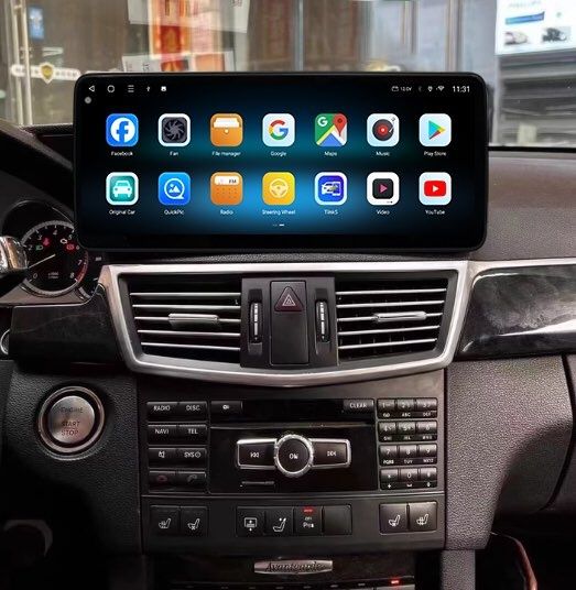 Tela 6/64GB Mercedes W212 Android 14 + GPS + Carplay sem fios.