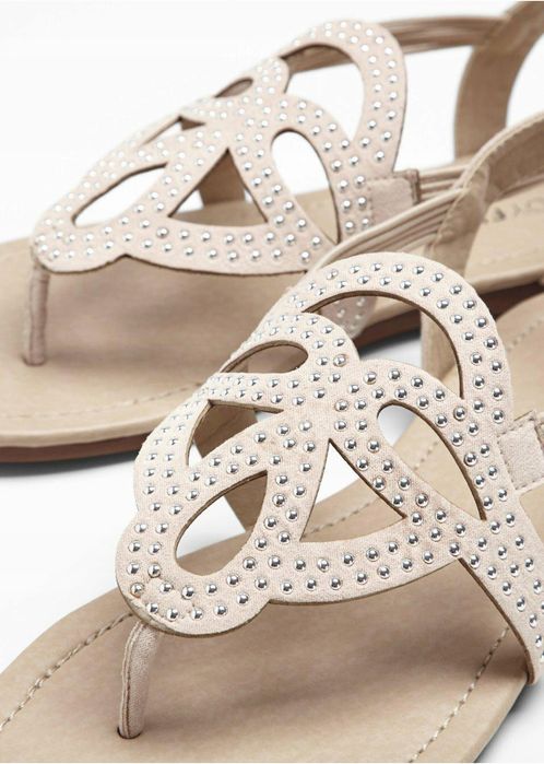 B.P.C sandały japonki z dżetami 36