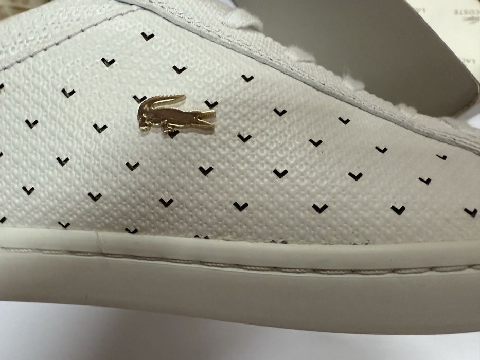 Lacoste кеди шкіряні