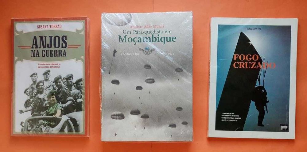 LOTE DE 12 LIVROS DE PÁRA-QUEDISTAS - Diversos preços