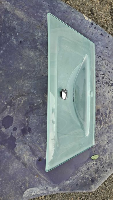 lavatório vidro 70x50 pousar ou suspenso