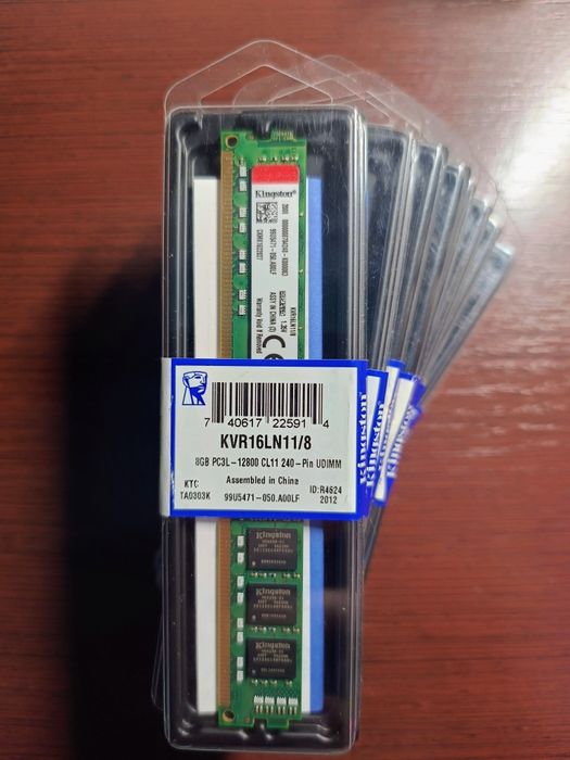 Оперативна пам'ять DDR3 8GB 1600MHz CL11 KVR16LN11/8