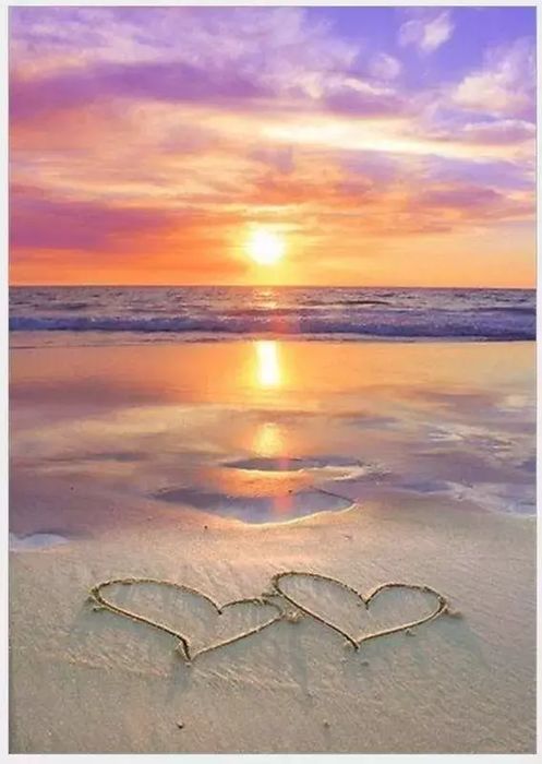 Malowanie po numerach - 40x50cm Zachód słońca. Titanum