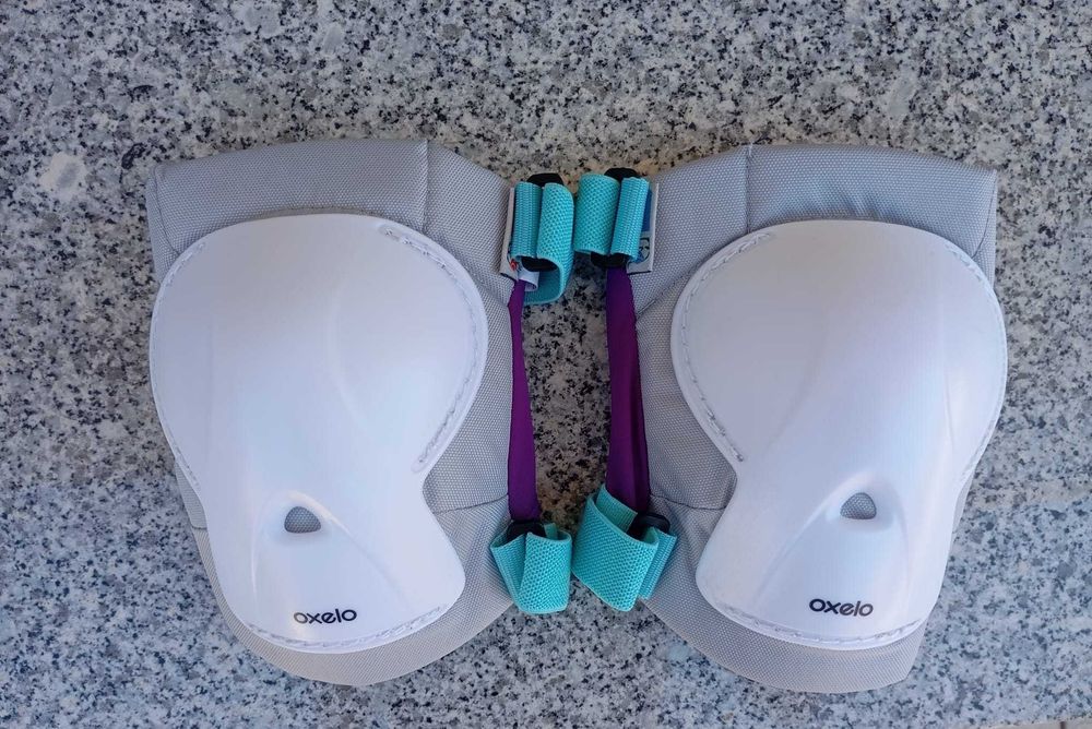 Patins de 4 rodas e proteções