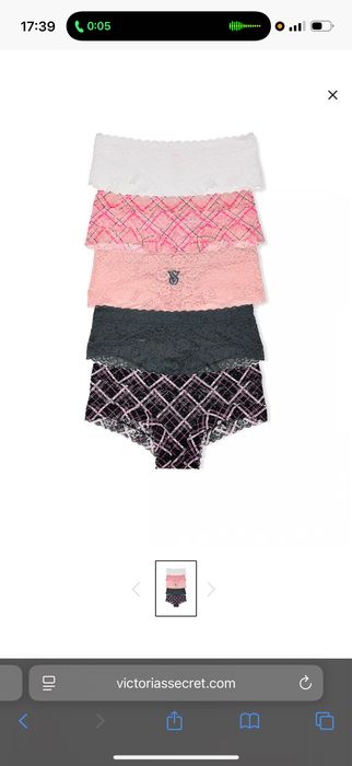 Набір трусів (5 штук) VICTORIA’S SECRET, розмір М, оригінал