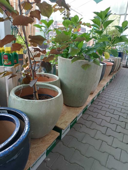Doniczki Szkliwione różne wzory Donice Ceramiczne do Ogrodu Tarasowe