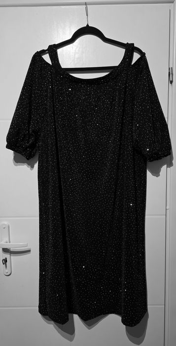 Womanary cudna błyszcząca hiszpanka cyrkonie blink brokat xxxl 50 52