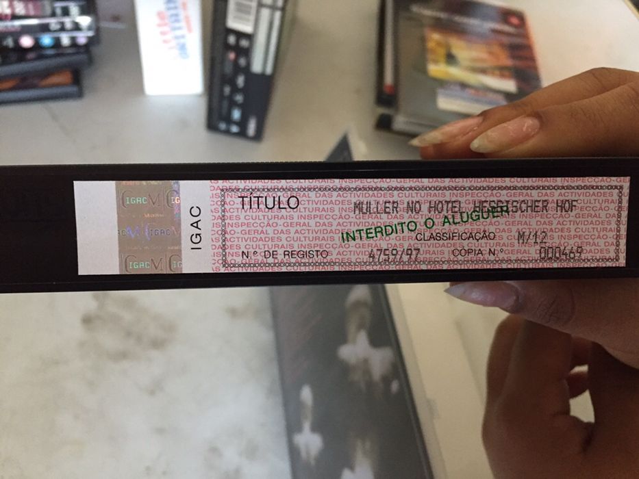 Müller No Hotel Hessischer Hof . Cassete vhs mao morta - Rara