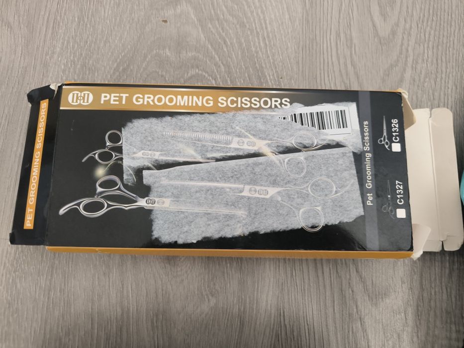 Bolsa grooming + tesouras de grooming para animais