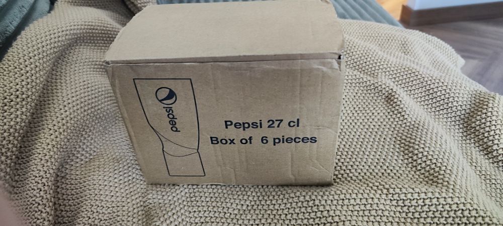 Szklanki Pepsi 27 cl – Tłoczone Logo (Komplet 12 szt. / 2 Kartony)