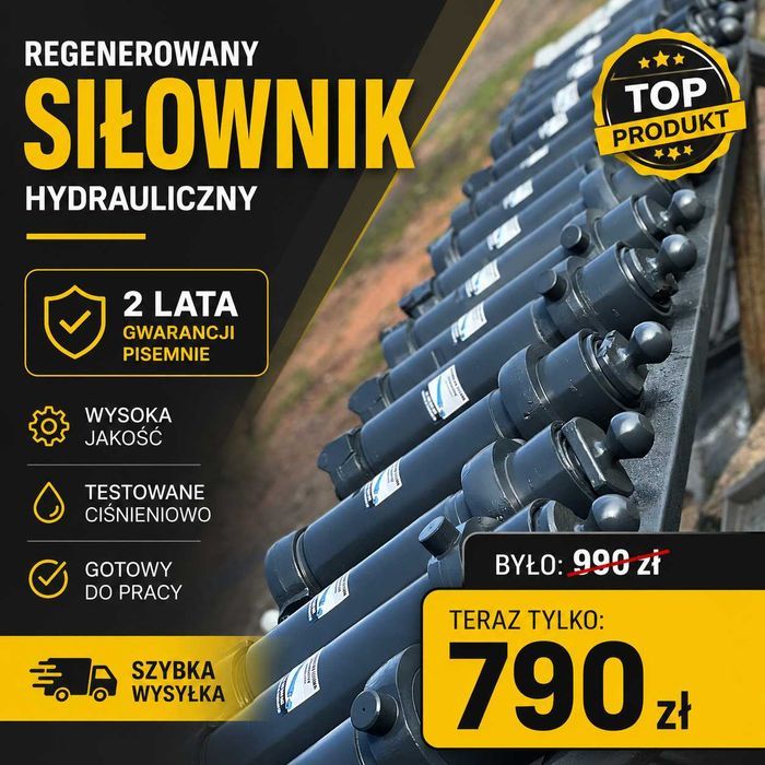 Siłownik do przyczepy D47 - 2 LATA PISEMNEJ GWARANCJI !! Od ręki !!