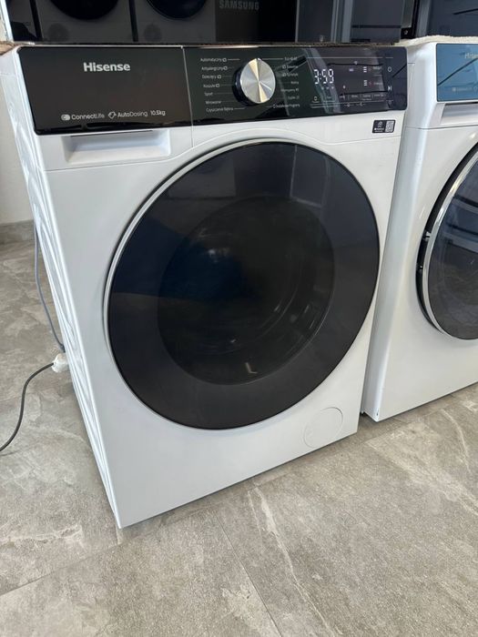 Пральна машинка пралка Hisense 10.5 kg Steam Wash підключення до Wi-fi 15програм прання! топ ціна!