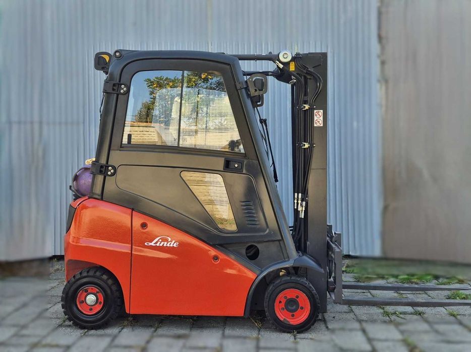 Linde H16 • TRIPLEX + wolny skok • KABINA • 4 sekcje • niski wózek widłowy • możliwy LEASING
