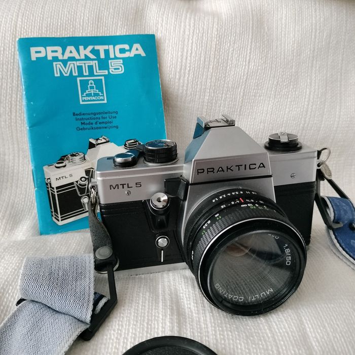 Praktica MTL5 Pentacon 50mm 1:1.8 multi coating ,