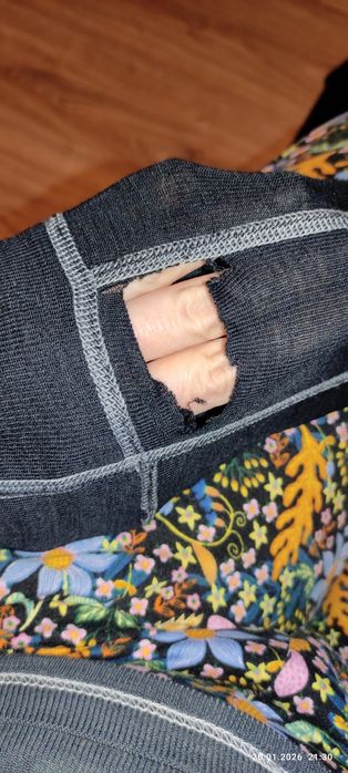 Legginsy getry cienkie spodnie z wełną
