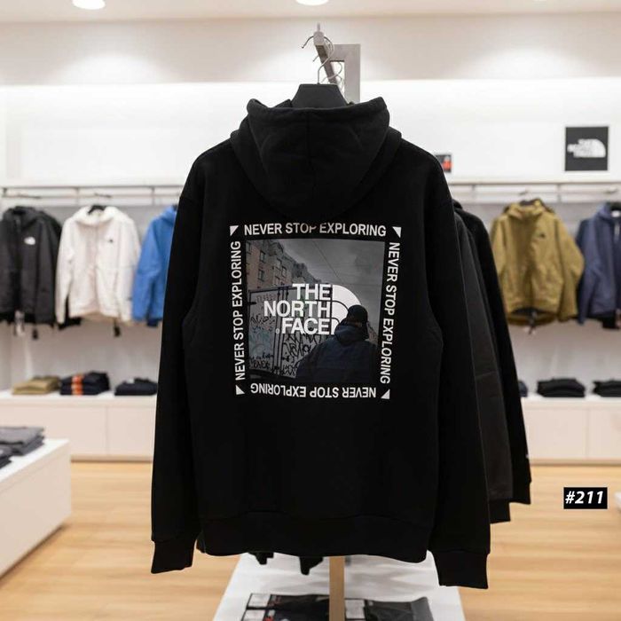 Черный • THE NORTH FACE Худи • ТНФ Mouintains • XS S M L XL