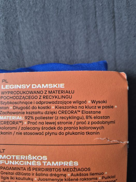Crivit nowe legginsy damskie M 40/42