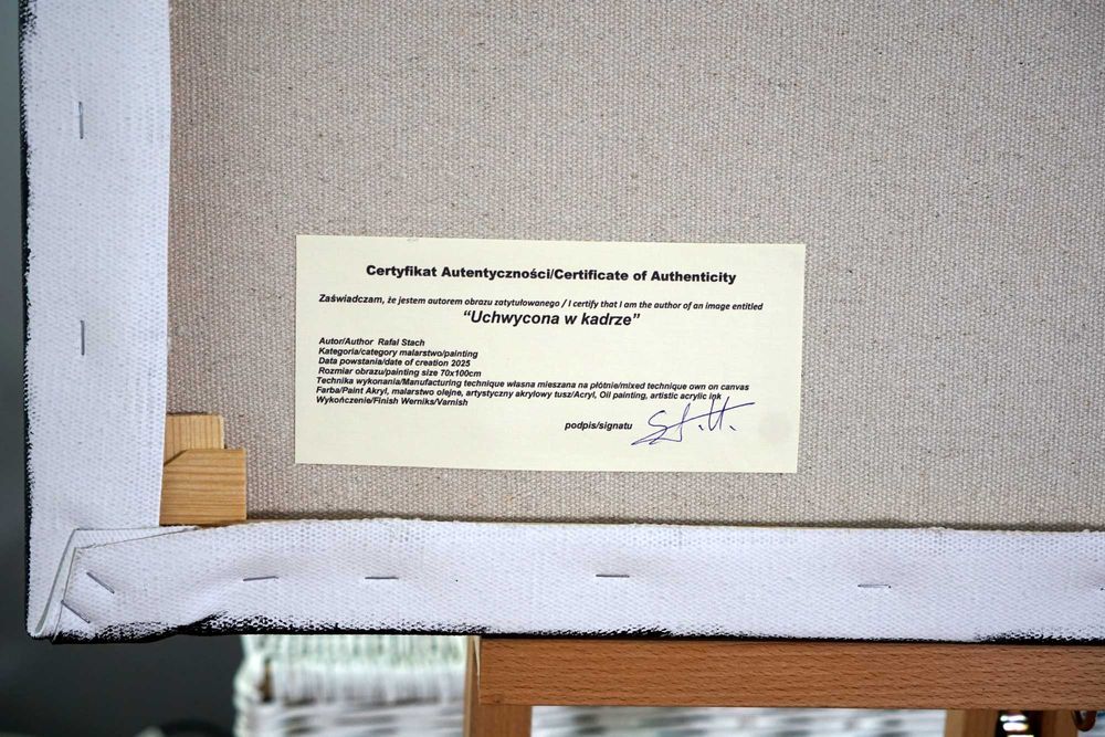 Oryginalny duży obraz olejny ręcznie malowany portret piękna kobieta