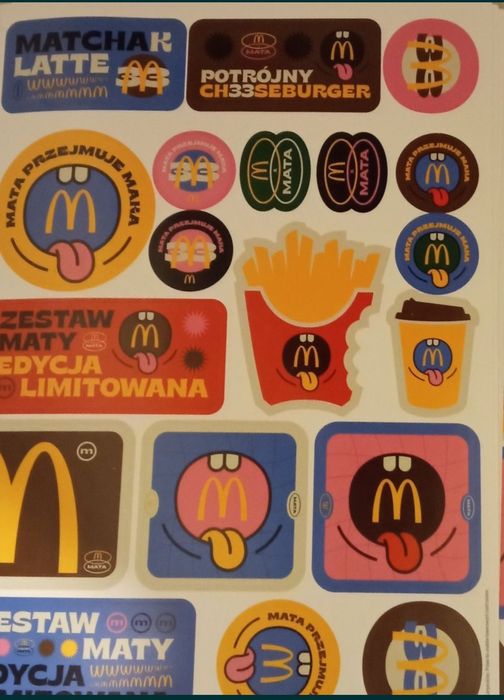 Naklejki Mata McDonald's 5 szt