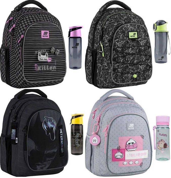 Рюкзак Kite Education teens 903L 8001L пенал пляшка