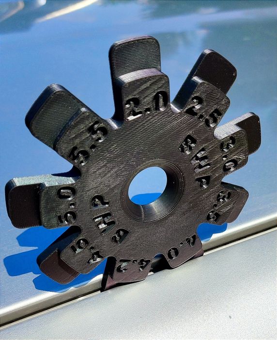 Nowość ! Wzornik do szczelin nadwozia Szczelinomierz blacharski