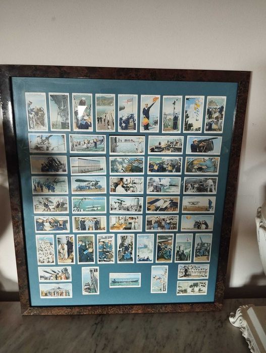 Quadro Militar Marinha Real - 50 Cartões Antigos