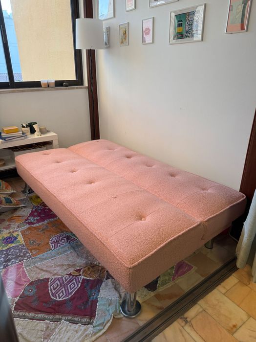 Sofá cama DOLCE Rosa Claro