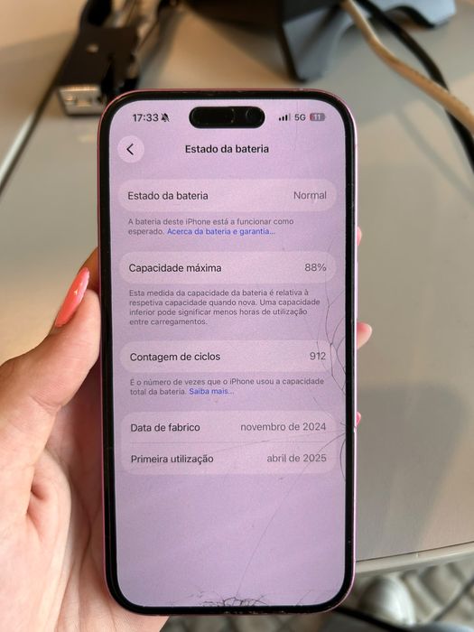 Iphone 16 cor de rosa