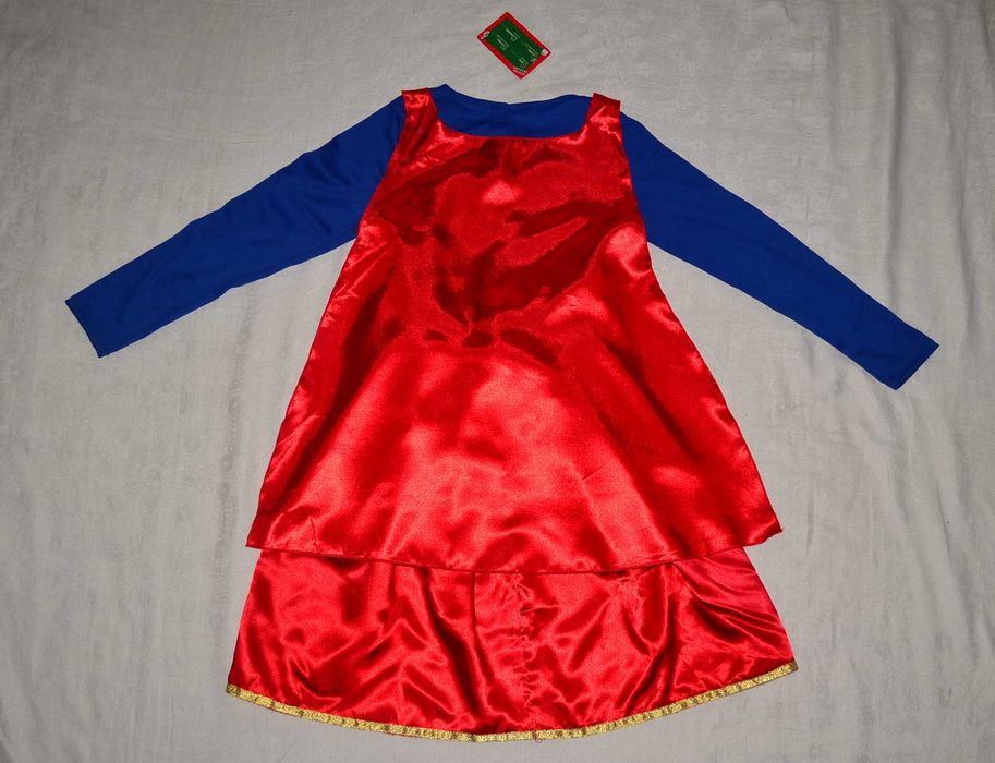 Нове плаття з плащом SuperGirl СуперДевушка костюм карнавальный образ