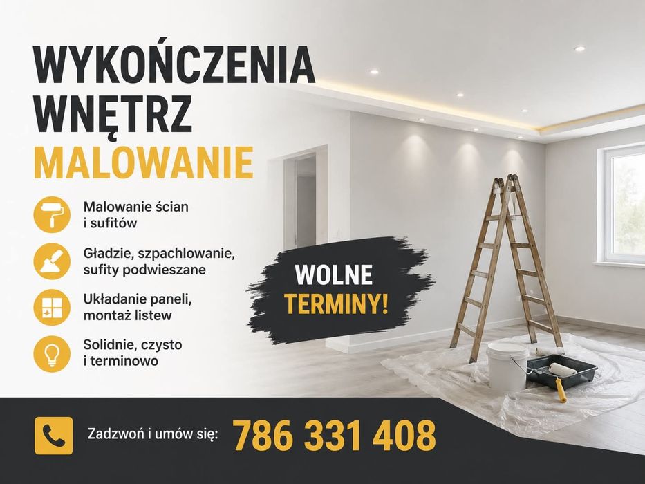 Malowanie,szpachlowanie,ocieplanie