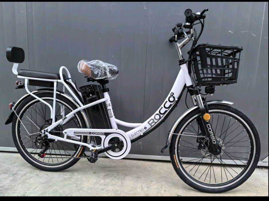 Електровелосипед Corso «ROCCO» 24" дюймів RC-20515 + КОШИК рама сталев