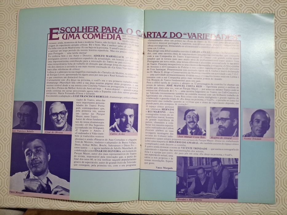 Programa teatro revista eu desco na proxima