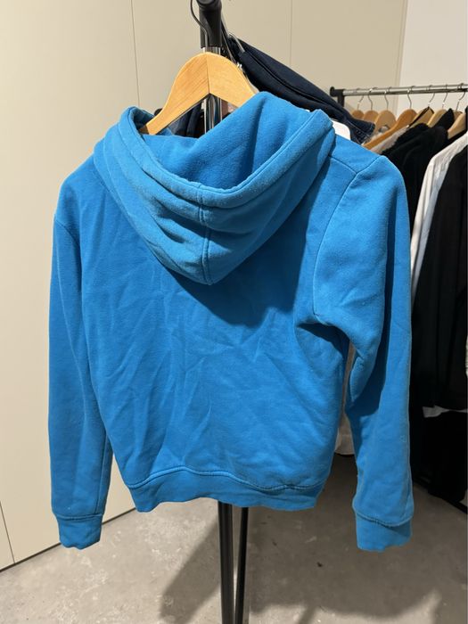 Niebieska bluza M z kapturem