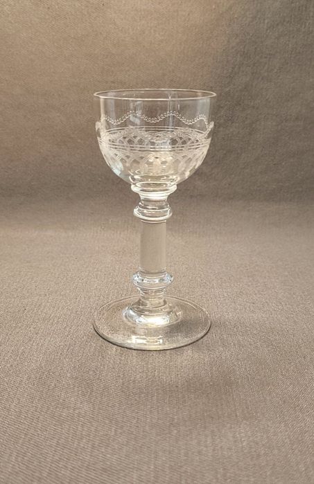 Рюмка царизм муха мушка 15мл пантография антикварное стекло