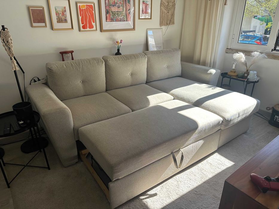 Sofá cama com chaiselong