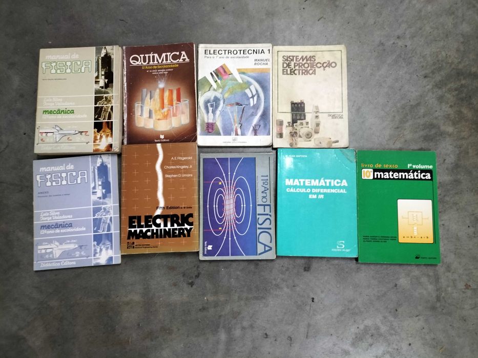 Varios Livros de Matematica e Electricidade